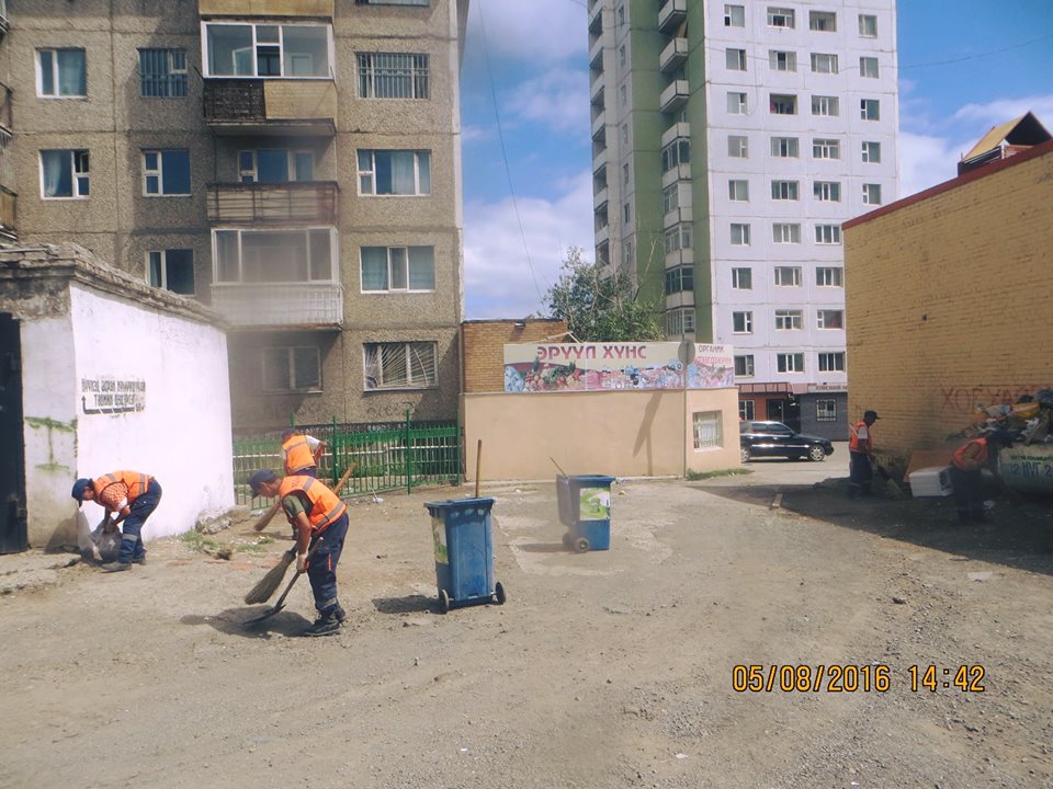 Дүүргийн нэгдүгээр хорооны 2350 тонн хогийг цэвэрлэжээ