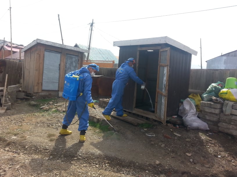 Ариутгал, халдваргүйжүүлэлт хийж байна