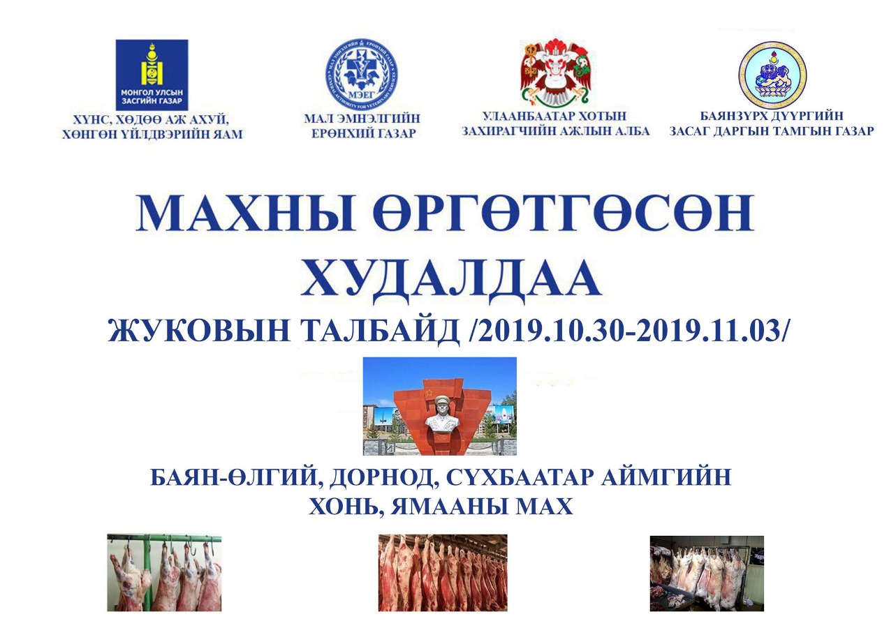 Жуковын талбайд "Махны өргөтгөсөн худалдаа" болно